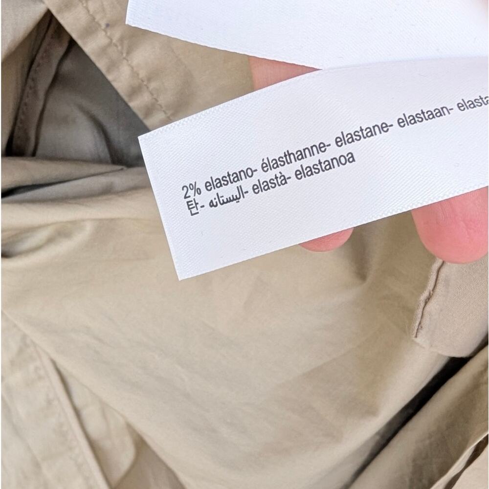 Massimo Dutti Trench Coat 6743/823/830 Womens M Tan Single-breasted Belted Long - Picture 12 of 13
